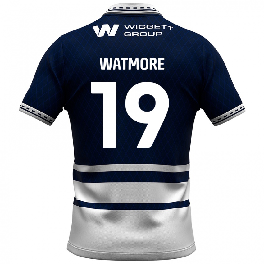 Bambino Maglia Duncan Watmore #19 Blu Navy Bianco Kit Gara Home 2024/25 Maglietta