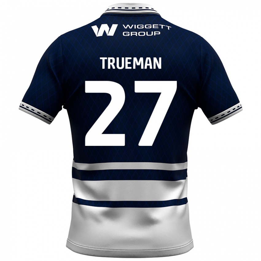 Bambino Maglia Connal Trueman #27 Blu Navy Bianco Kit Gara Home 2024/25 Maglietta