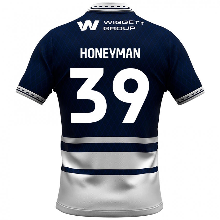 Bambino Maglia George Honeyman #39 Blu Navy Bianco Kit Gara Home 2024/25 Maglietta