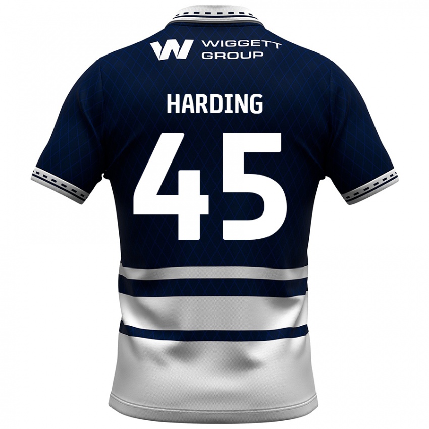 Bambino Maglia Wes Harding #45 Blu Navy Bianco Kit Gara Home 2024/25 Maglietta