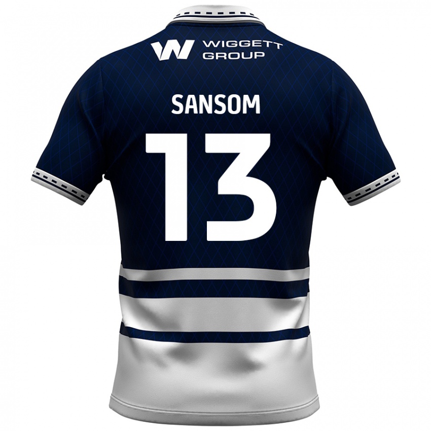 Bambino Maglia Chloe Sansom #13 Blu Navy Bianco Kit Gara Home 2024/25 Maglietta