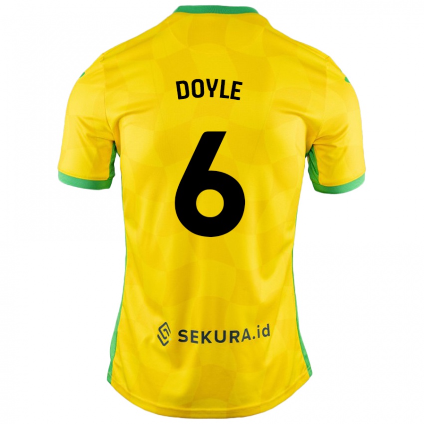 Bambino Maglia Callum Doyle #6 Giallo Verde Kit Gara Home 2024/25 Maglietta