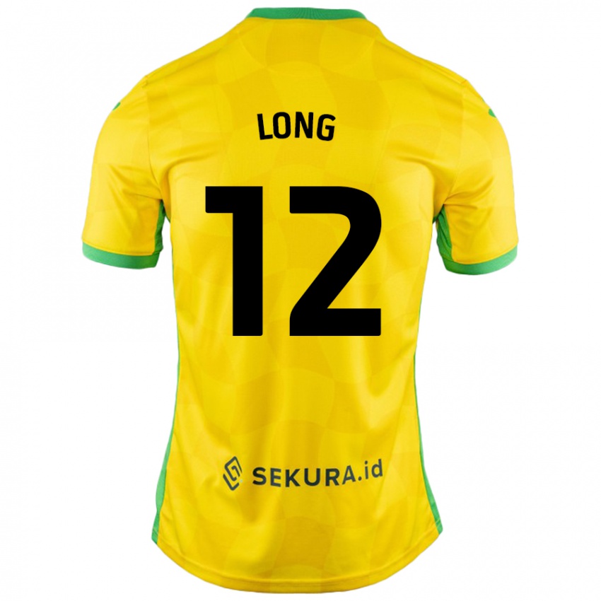 Bambino Maglia George Long #12 Giallo Verde Kit Gara Home 2024/25 Maglietta