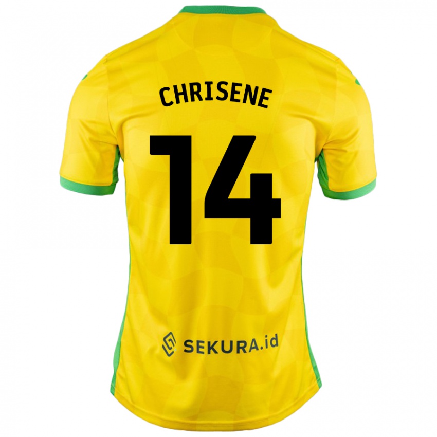 Bambino Maglia Ben Chrisene #14 Giallo Verde Kit Gara Home 2024/25 Maglietta