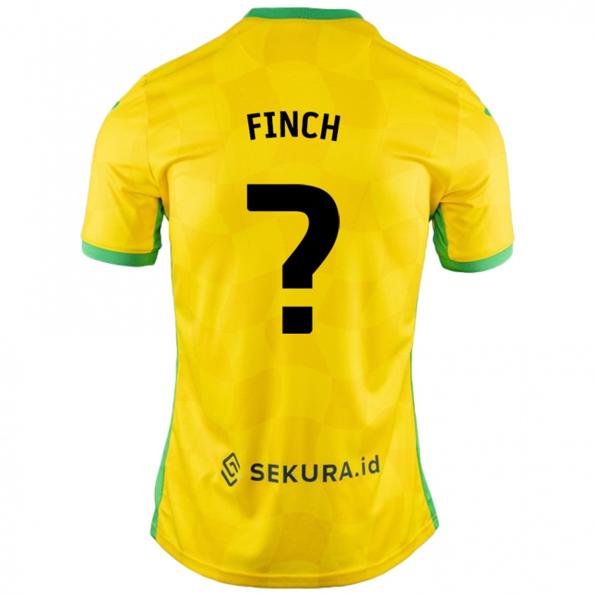 Bambino Maglia Tom Finch #0 Giallo Verde Kit Gara Home 2024/25 Maglietta