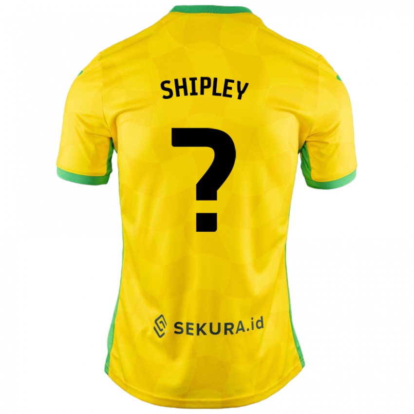 Bambino Maglia Lewis Shipley #0 Giallo Verde Kit Gara Home 2024/25 Maglietta