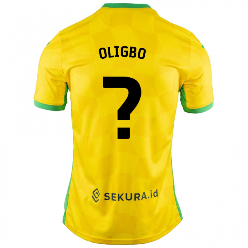 Bambino Maglia Finlay Oligbo #0 Giallo Verde Kit Gara Home 2024/25 Maglietta