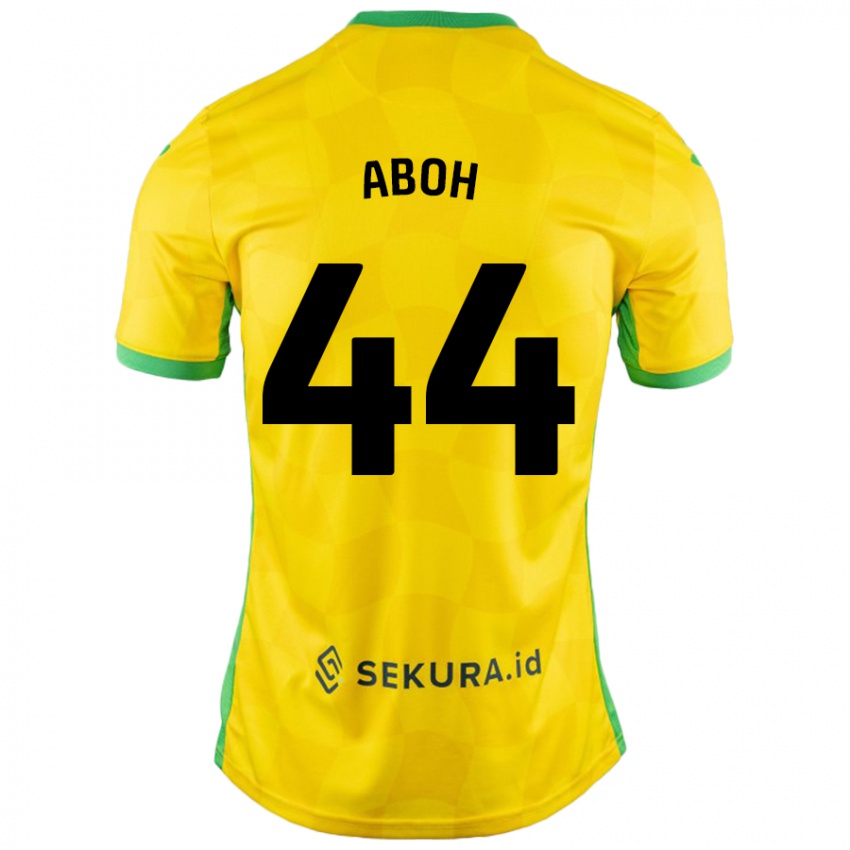 Bambino Maglia Ken Aboh #44 Giallo Verde Kit Gara Home 2024/25 Maglietta