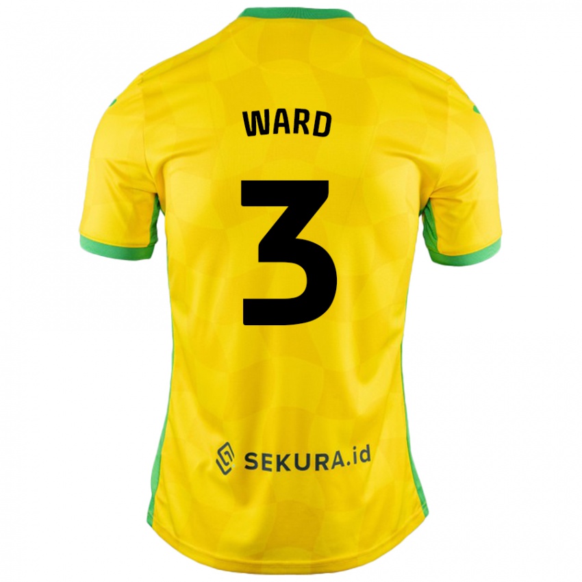 Bambino Maglia Summer Ward #3 Giallo Verde Kit Gara Home 2024/25 Maglietta