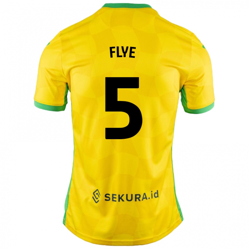 Bambino Maglia Ceri Flye #5 Giallo Verde Kit Gara Home 2024/25 Maglietta