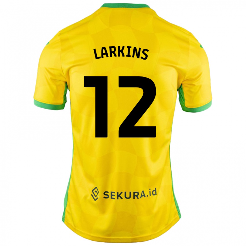 Bambino Maglia Anna Larkins #12 Giallo Verde Kit Gara Home 2024/25 Maglietta