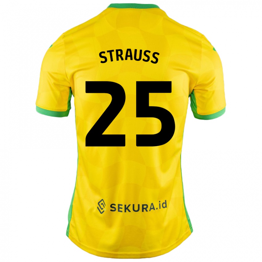 Bambino Maglia Hope Strauss #25 Giallo Verde Kit Gara Home 2024/25 Maglietta