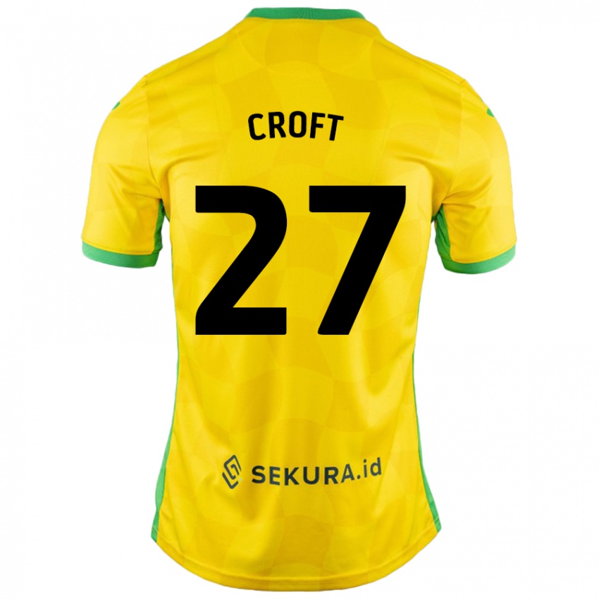 Bambino Maglia Mary Croft #27 Giallo Verde Kit Gara Home 2024/25 Maglietta