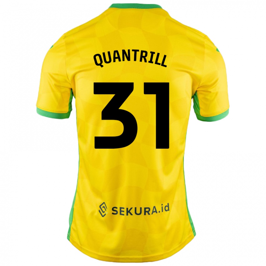 Bambino Maglia Sarah Quantrill #31 Giallo Verde Kit Gara Home 2024/25 Maglietta