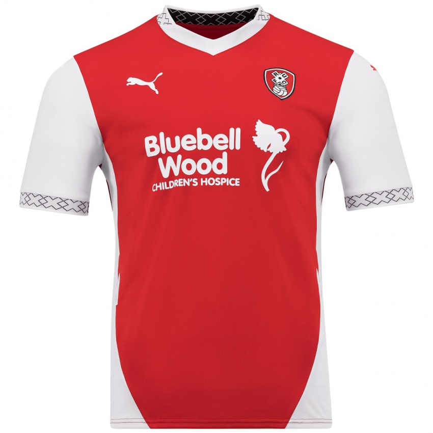 Bambino Maglia Jordan Hugill #10 Rosso Bianco Kit Gara Home 2024/25 Maglietta