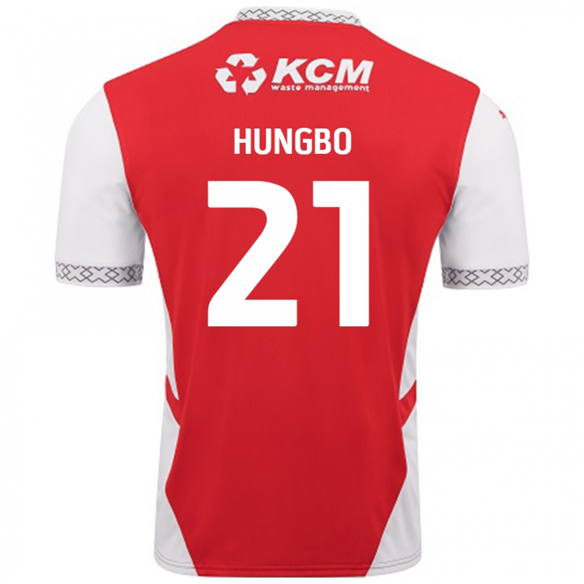 Bambino Maglia Joseph Hungbo #21 Rosso Bianco Kit Gara Home 2024/25 Maglietta