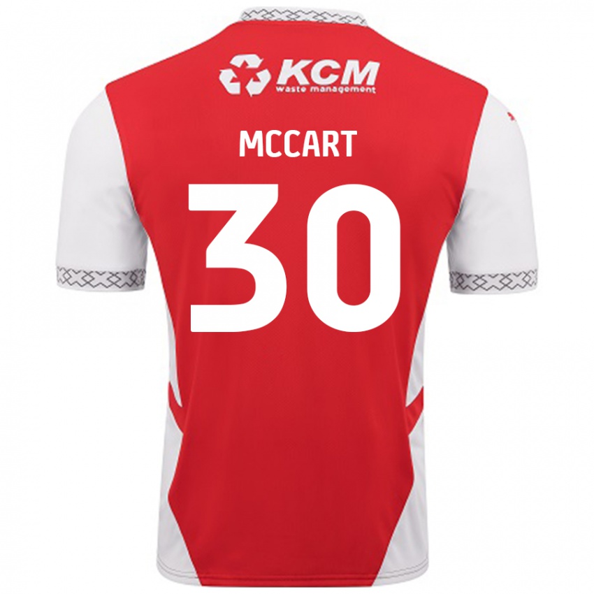 Bambino Maglia Jamie Mccart #30 Rosso Bianco Kit Gara Home 2024/25 Maglietta