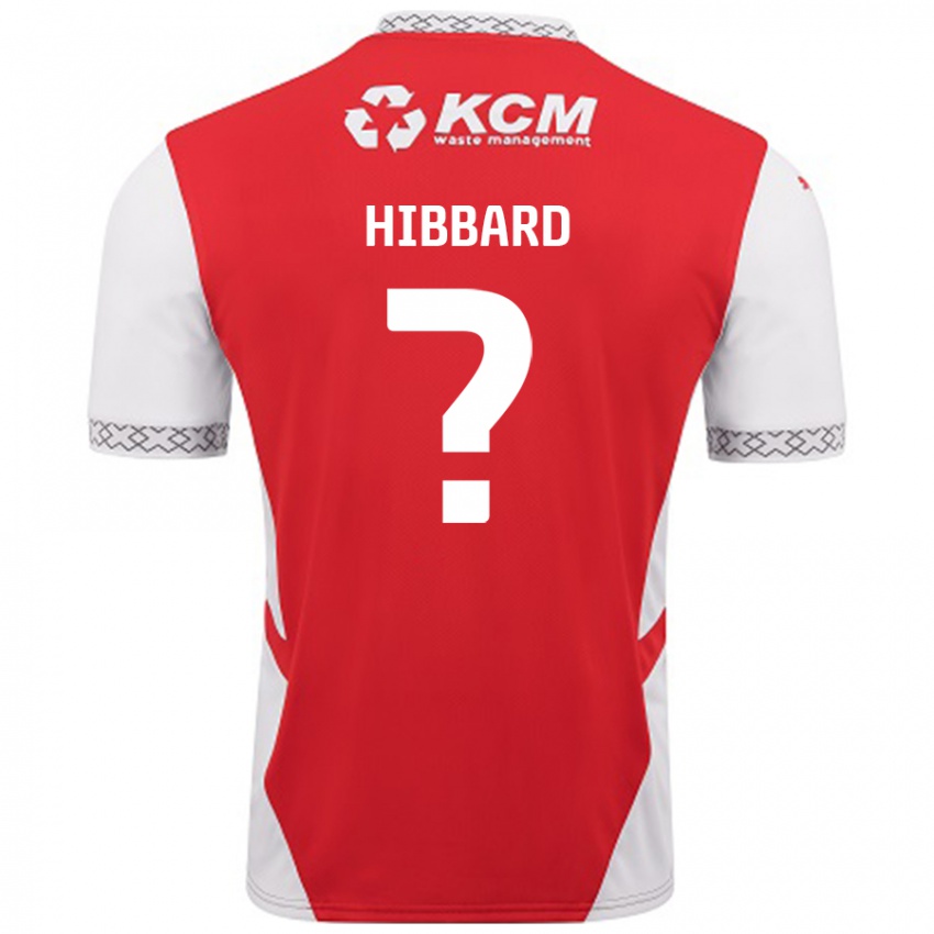 Bambino Maglia Zac Hibbard #0 Rosso Bianco Kit Gara Home 2024/25 Maglietta