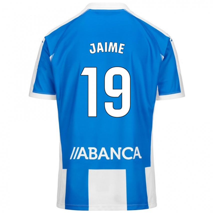 Bambino Maglia Jaime Sánchez #19 Blu Bianco Kit Gara Home 2024/25 Maglietta