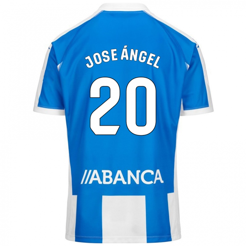 Bambino Maglia José Ángel Jurado #20 Blu Bianco Kit Gara Home 2024/25 Maglietta