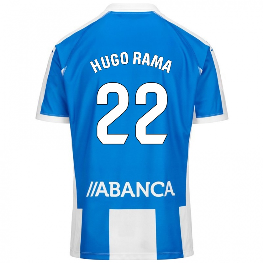 Bambino Maglia Hugo Rama #22 Blu Bianco Kit Gara Home 2024/25 Maglietta