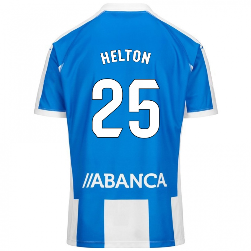 Bambino Maglia Helton Leite #25 Blu Bianco Kit Gara Home 2024/25 Maglietta