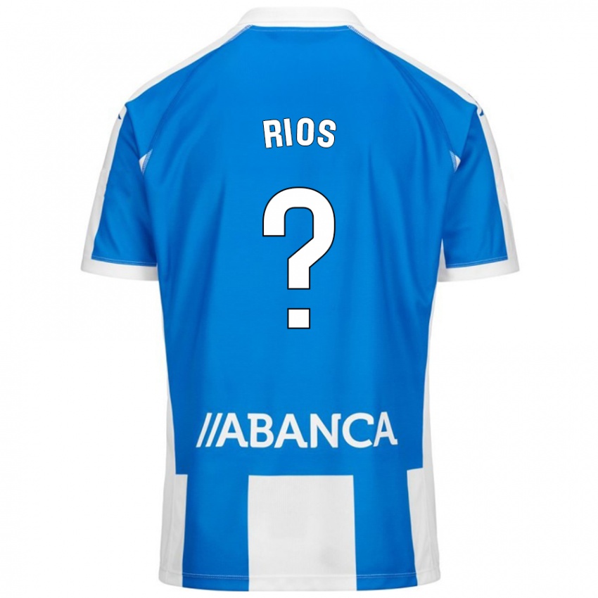 Bambino Maglia Hugo Rios #0 Blu Bianco Kit Gara Home 2024/25 Maglietta