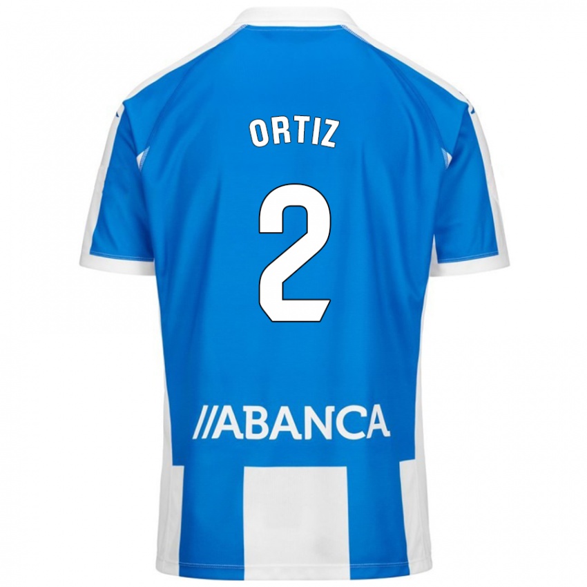 Bambino Maglia Samara Ortiz #2 Blu Bianco Kit Gara Home 2024/25 Maglietta