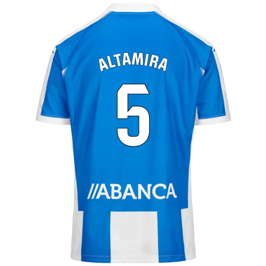 Bambino Maglia Inés Altamira #5 Blu Bianco Kit Gara Home 2024/25 Maglietta