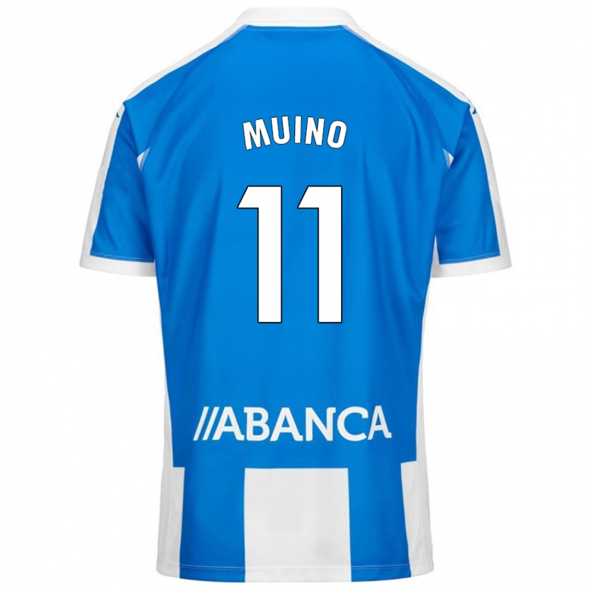 Bambino Maglia Rosalía Muiño #11 Blu Bianco Kit Gara Home 2024/25 Maglietta