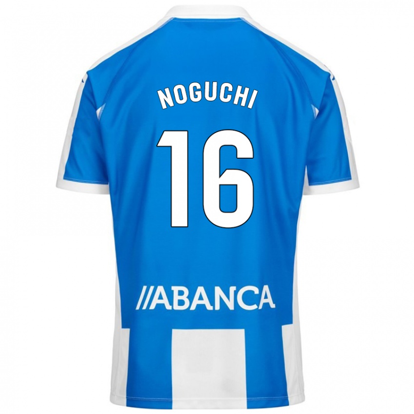 Bambino Maglia Ayaka Noguchi #16 Blu Bianco Kit Gara Home 2024/25 Maglietta