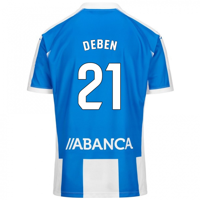 Bambino Maglia Sara Debén #21 Blu Bianco Kit Gara Home 2024/25 Maglietta