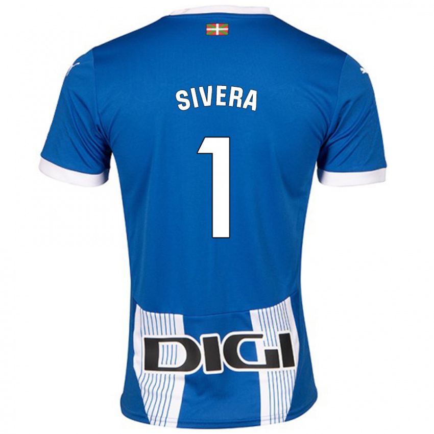 Bambino Maglia Antonio Sivera #1 Blu Kit Gara Home 2024/25 Maglietta