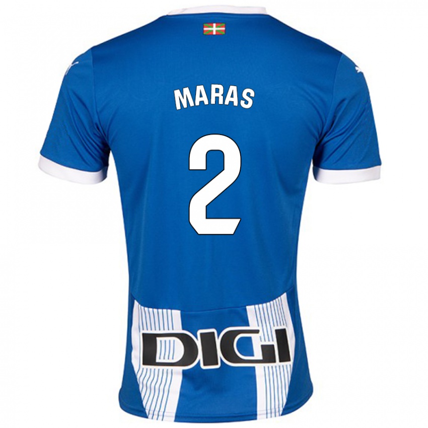 Bambino Maglia Nikola Maras #2 Blu Kit Gara Home 2024/25 Maglietta