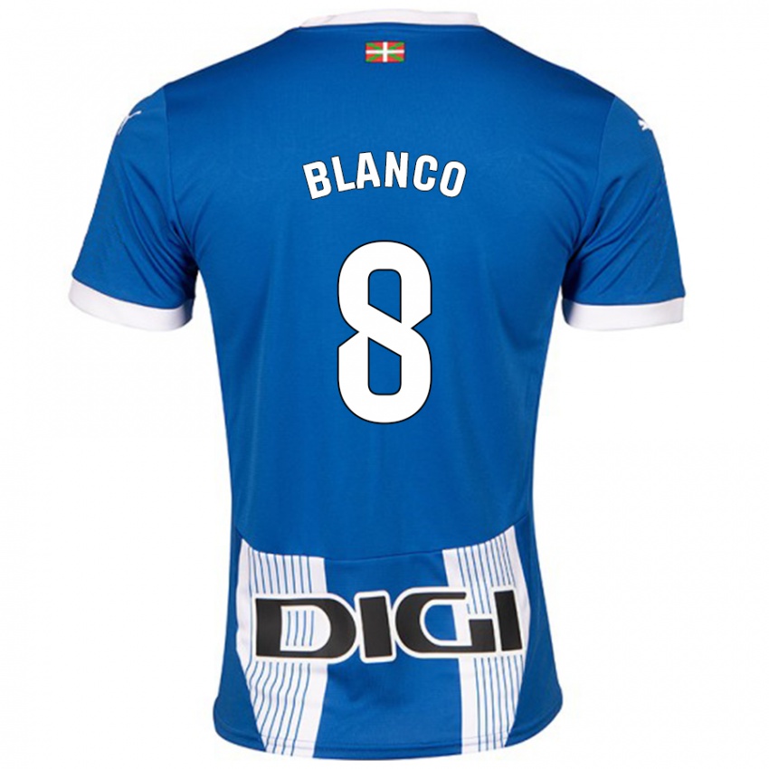 Bambino Maglia Antonio Blanco #8 Blu Kit Gara Home 2024/25 Maglietta