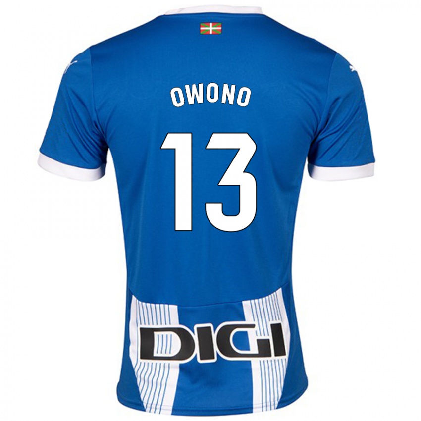 Bambino Maglia Jesús Owono #13 Blu Kit Gara Home 2024/25 Maglietta