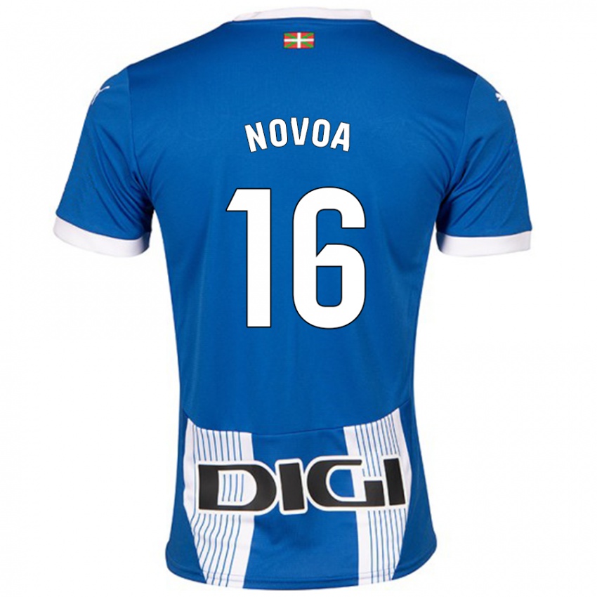 Bambino Maglia Hugo Novoa #16 Blu Kit Gara Home 2024/25 Maglietta