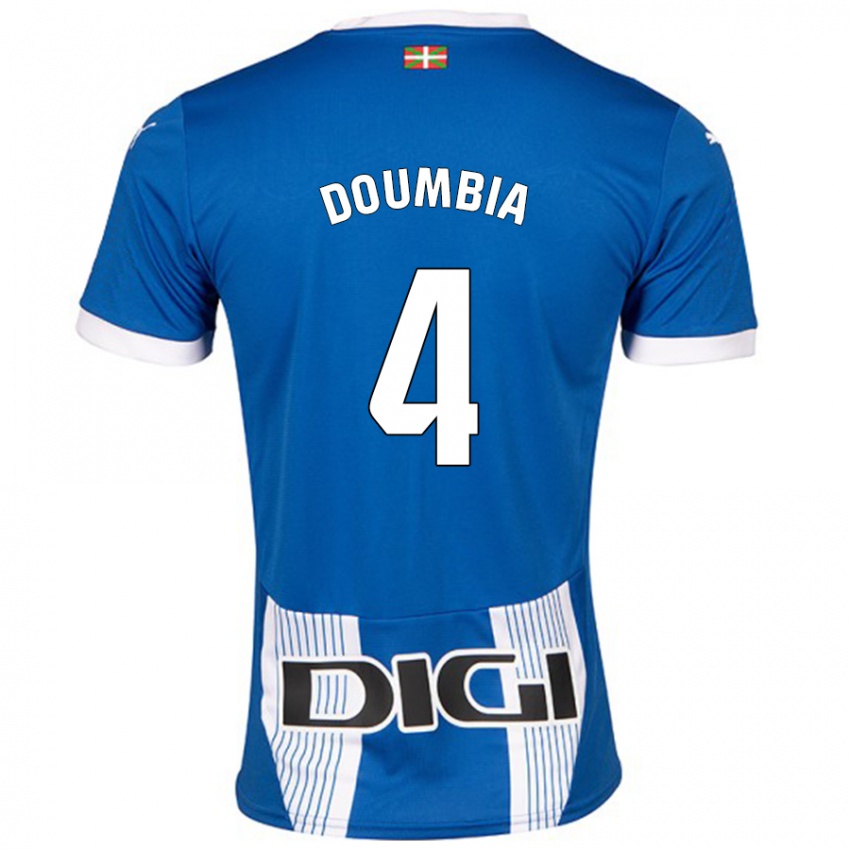 Bambino Maglia Daouda Doumbia #4 Blu Kit Gara Home 2024/25 Maglietta