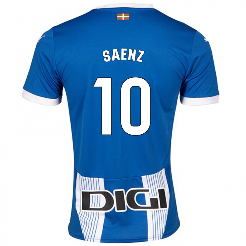 Bambino Maglia Iñaki Saenz #10 Blu Kit Gara Home 2024/25 Maglietta