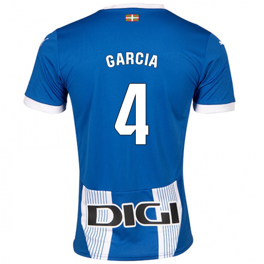 Bambino Maglia Pichi García #4 Blu Kit Gara Home 2024/25 Maglietta