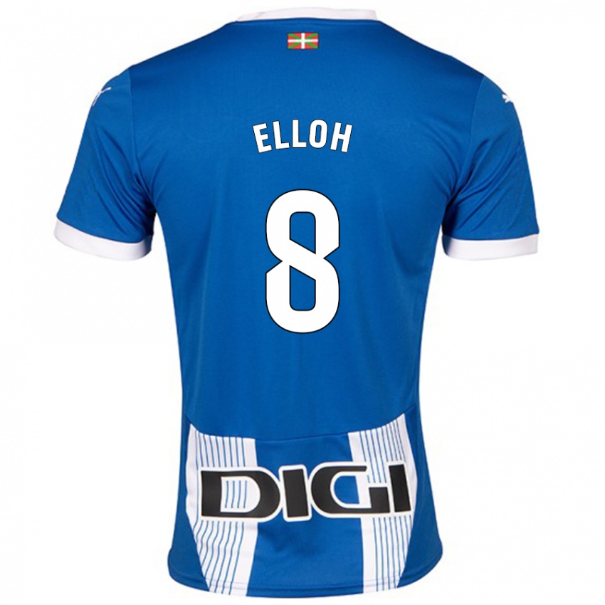 Bambino Maglia Rebecca Elloh #8 Blu Kit Gara Home 2024/25 Maglietta