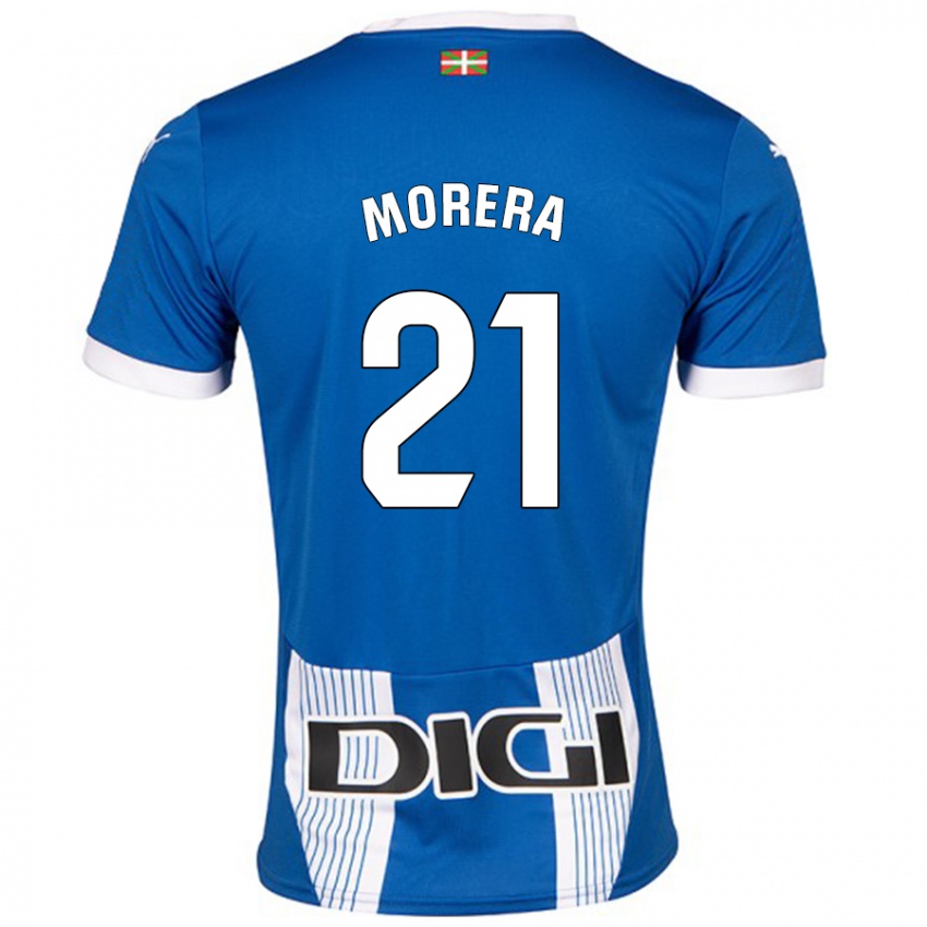 Bambino Maglia Carla Morera #21 Blu Kit Gara Home 2024/25 Maglietta