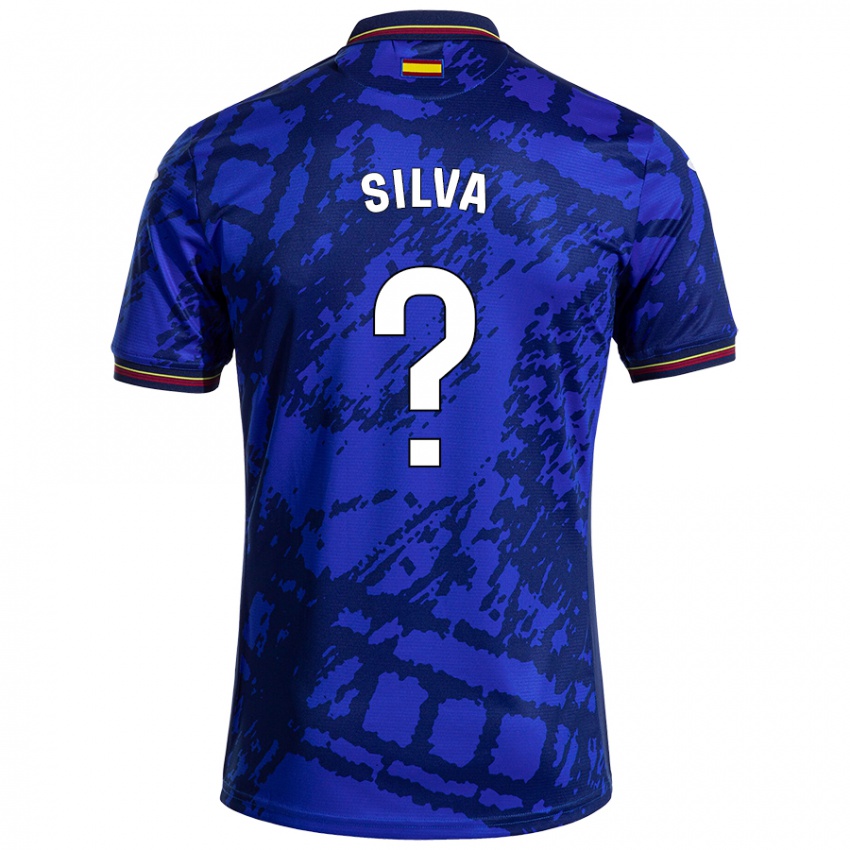 Bambino Maglia Jonathan Silva #0 Blu Più Scuro Kit Gara Home 2024/25 Maglietta