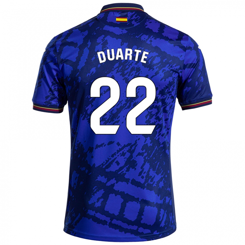 Bambino Maglia Domingos Duarte #22 Blu Più Scuro Kit Gara Home 2024/25 Maglietta