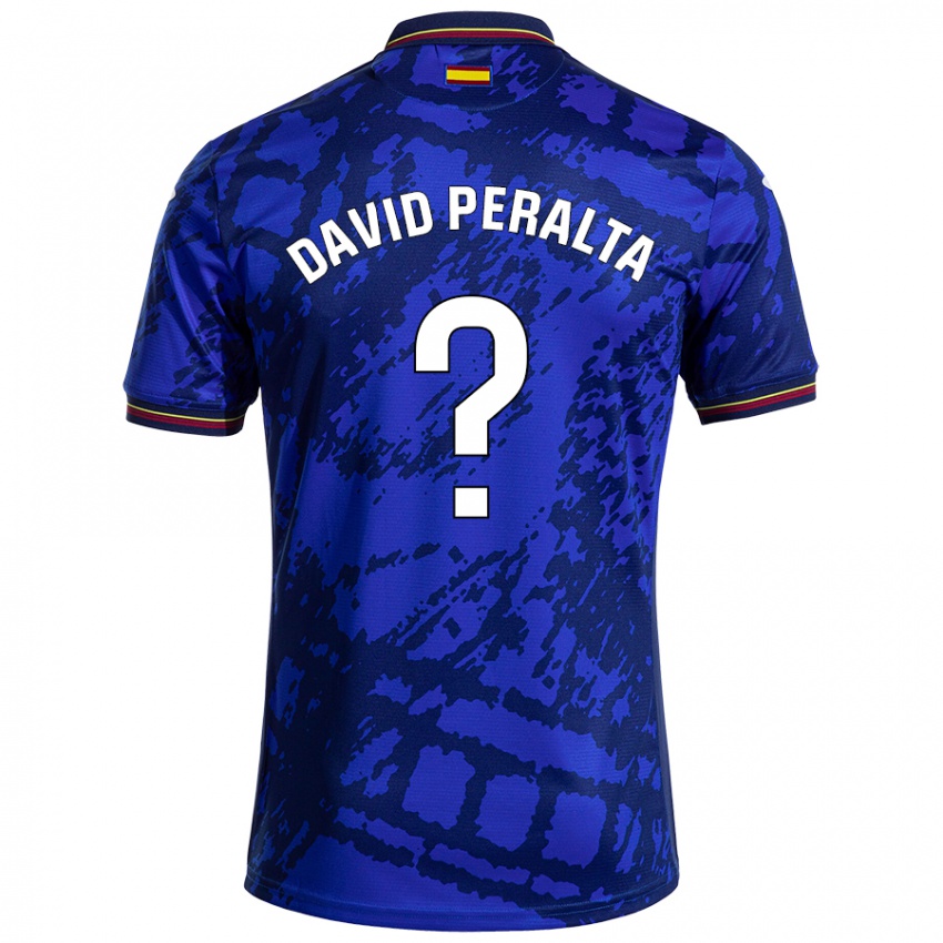 Bambino Maglia Juan David Peralta #0 Blu Più Scuro Kit Gara Home 2024/25 Maglietta