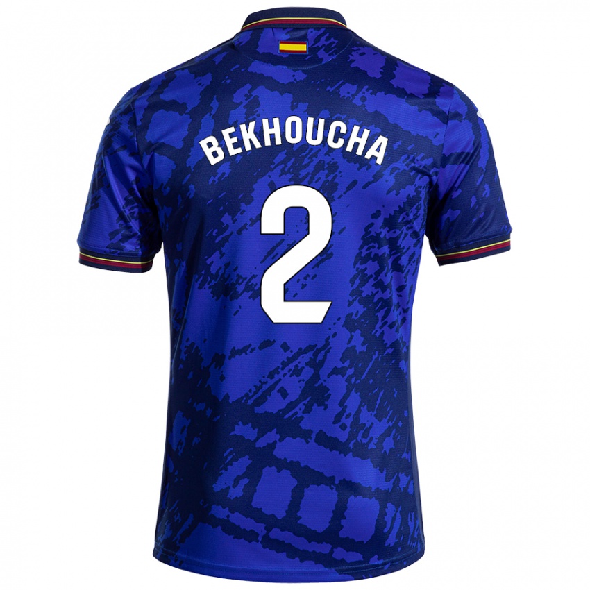 Bambino Maglia Ismael Bekhoucha #2 Blu Più Scuro Kit Gara Home 2024/25 Maglietta