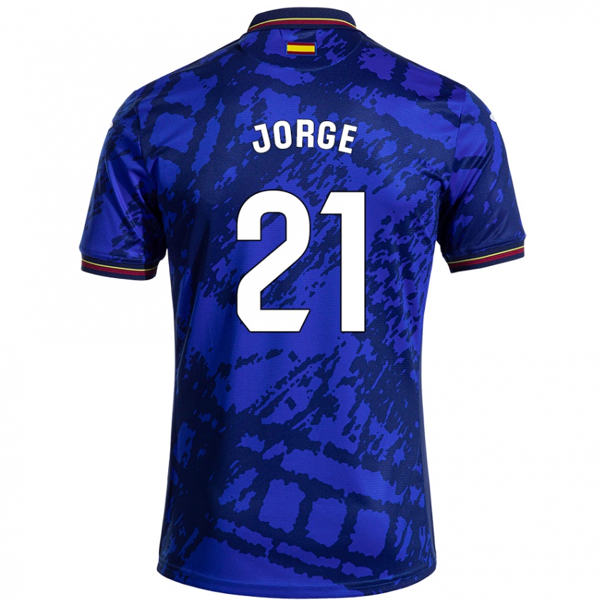 Bambino Maglia Jeremy Jorge #21 Blu Più Scuro Kit Gara Home 2024/25 Maglietta