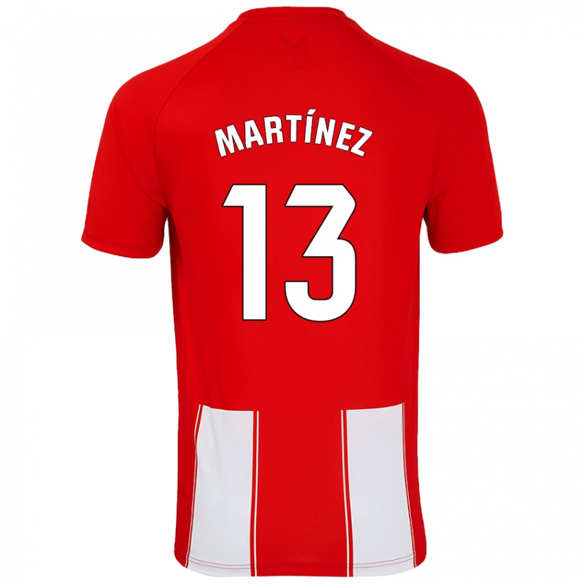 Bambino Maglia Fernando Martínez #13 Rosso Bianco Kit Gara Home 2024/25 Maglietta