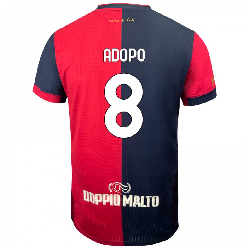 Bambino Maglia Michel Adopo #8 Rosso Blu Più Scuro Kit Gara Home 2024/25 Maglietta