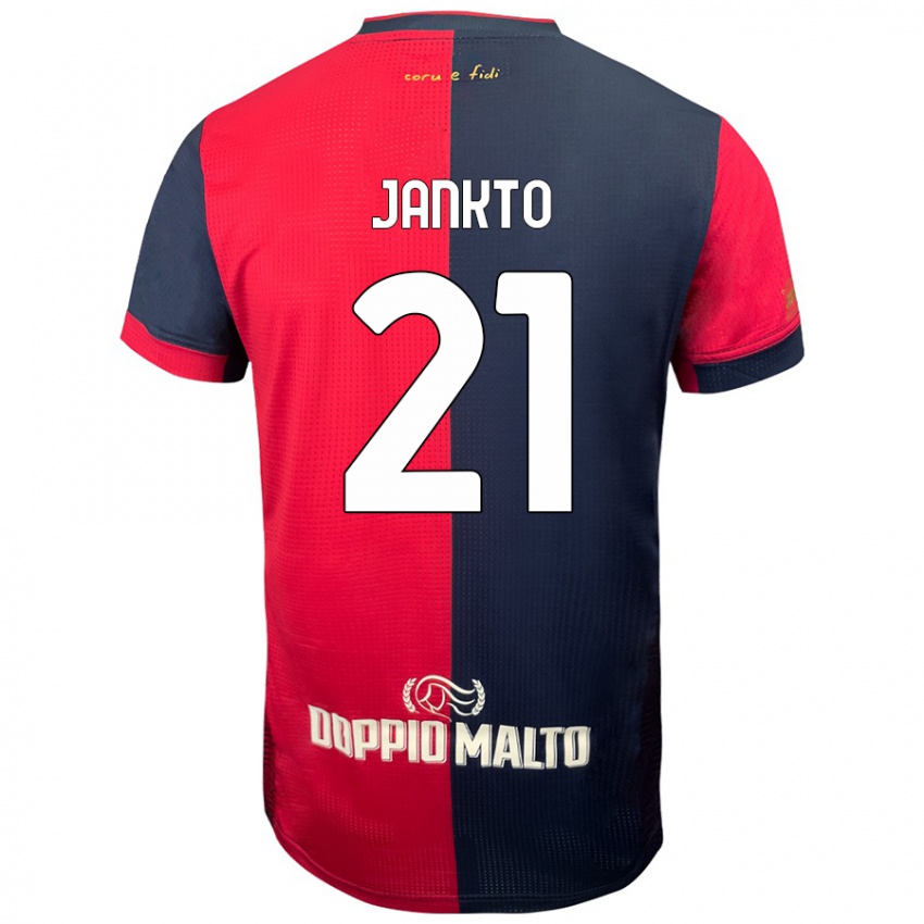 Bambino Maglia Jakub Jankto #21 Rosso Blu Più Scuro Kit Gara Home 2024/25 Maglietta